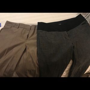Express Editor size 4 grey and tan dress pants